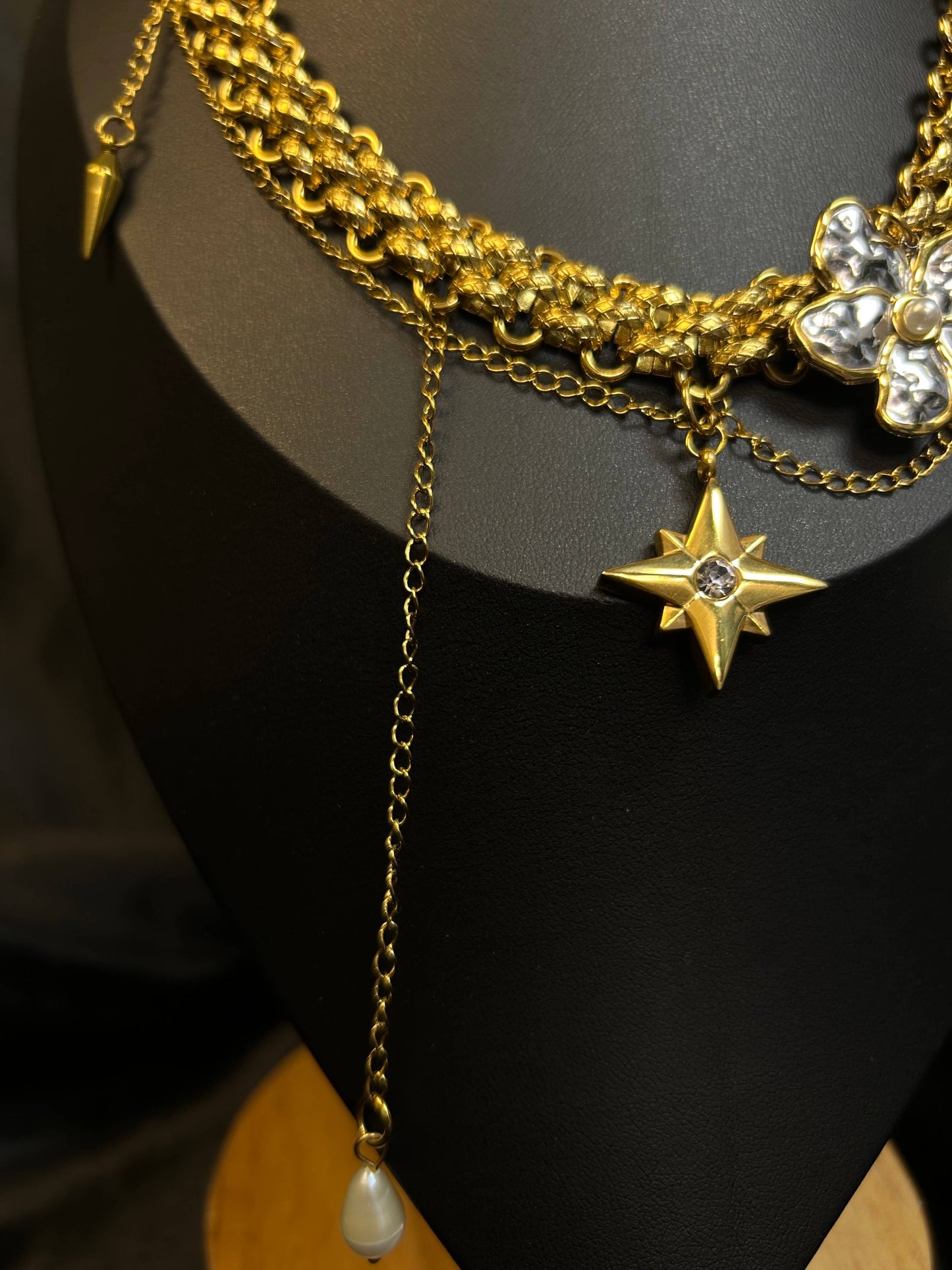 Original Necklace 18k gold-plated Titanium Steel Chucky chain Trendy Jewelry 2025 GMJN003