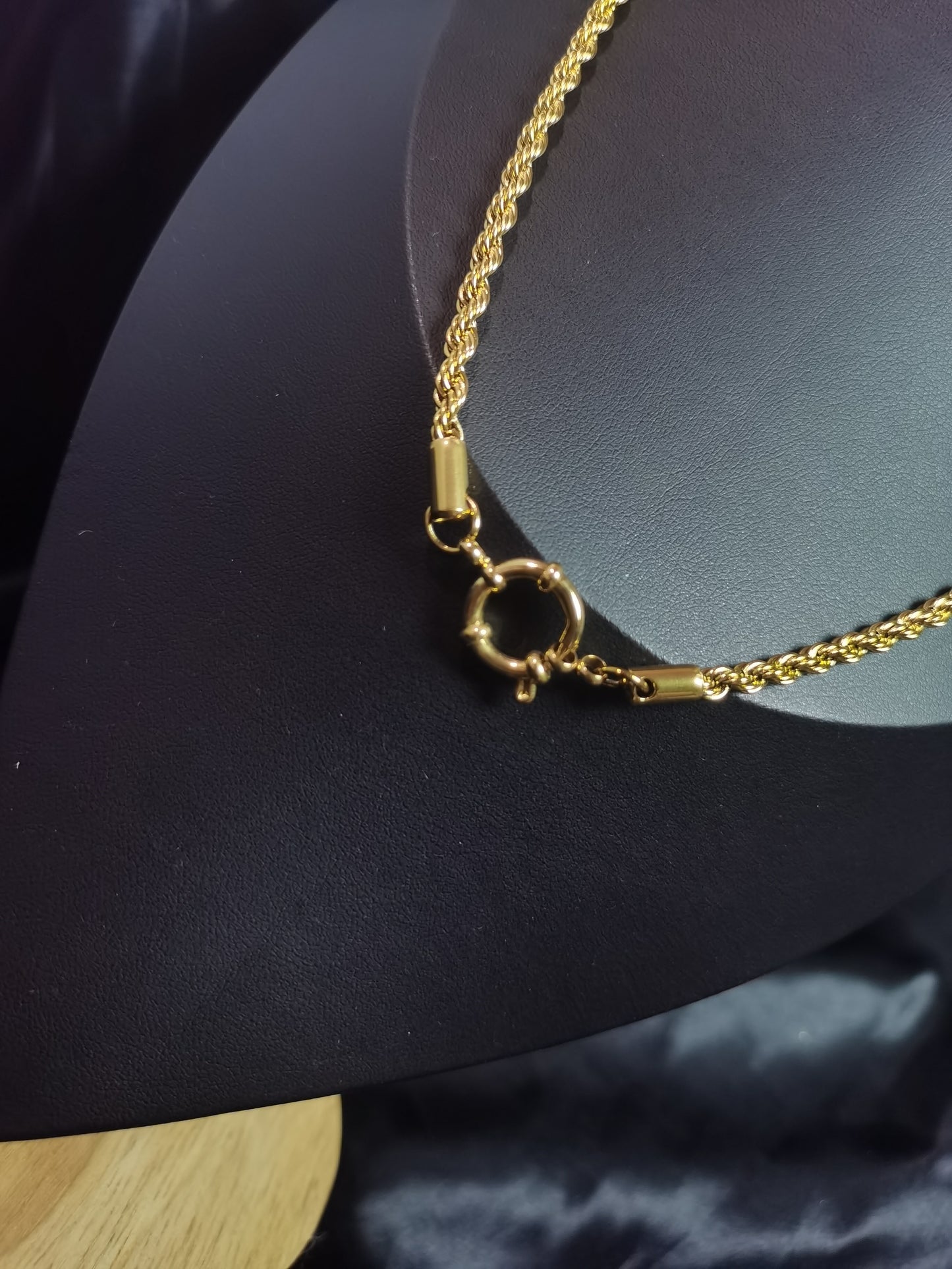Rope Chain Necklace 18k gold-plated Titanium Steel Trendy Jewelry 2025 GMJBC001