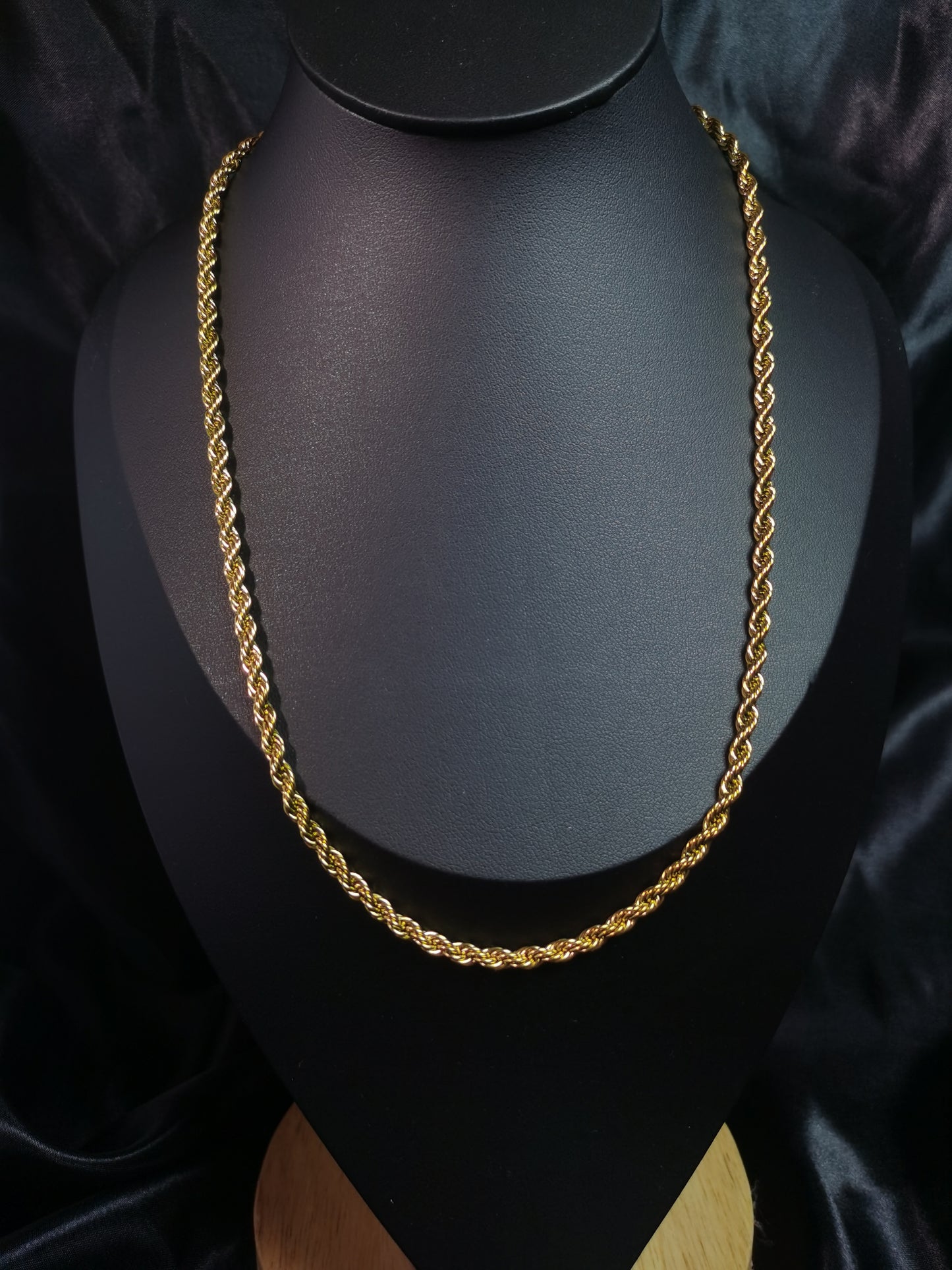 Rope Chain Necklace 18k gold-plated Titanium Steel Trendy Jewelry 2025 GMJBC001