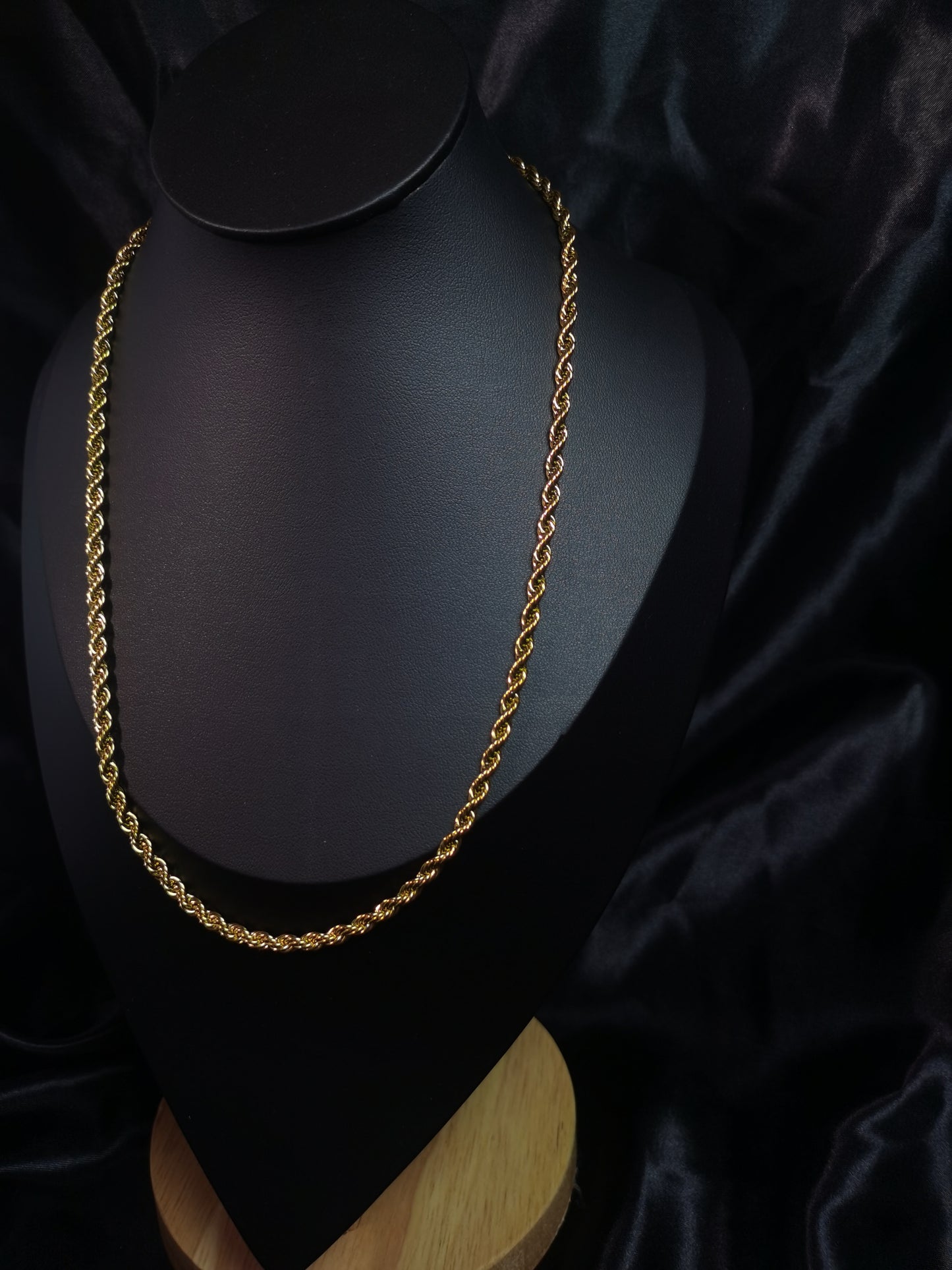 Rope Chain Necklace 18k gold-plated Titanium Steel Trendy Jewelry 2025 GMJBC001
