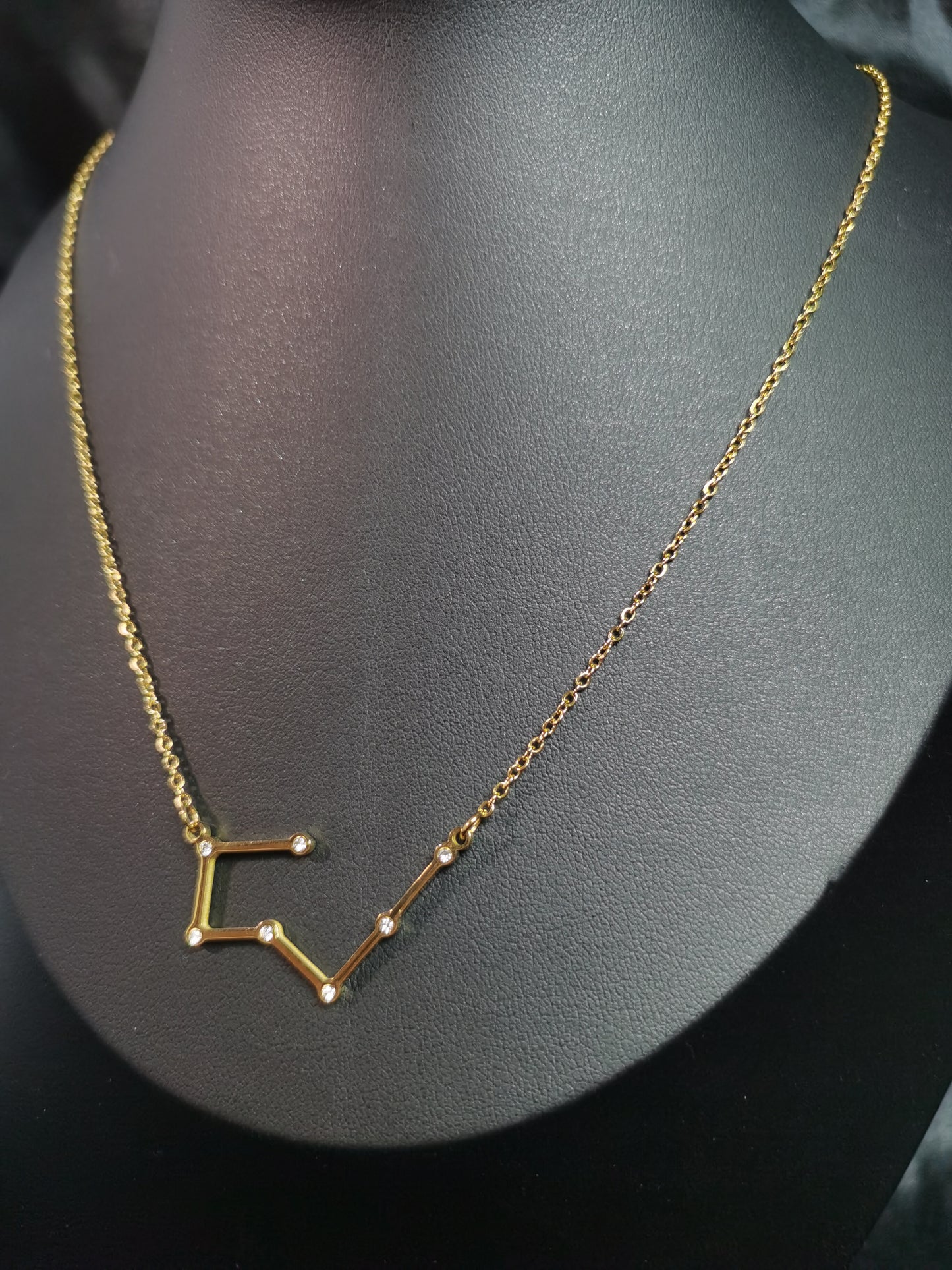 Zodiac Sign Necklace 18k gold-plated Titanium Steel O chain Trendy Jewelry 2025 GMJN013