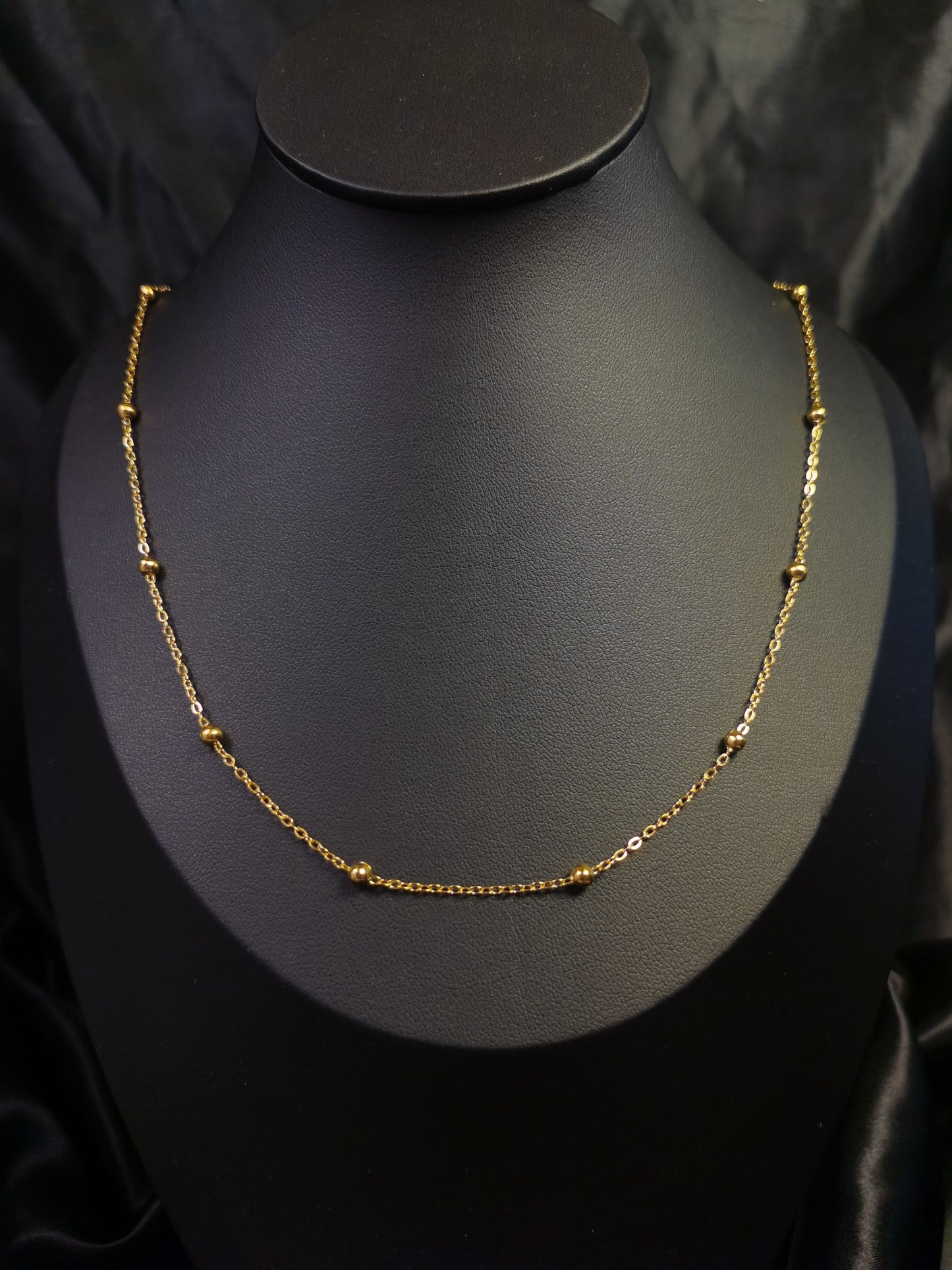 Ball Chain Necklace 18k gold-plated Titanium Steel Trendy Jewelry 2025 GMJBC007