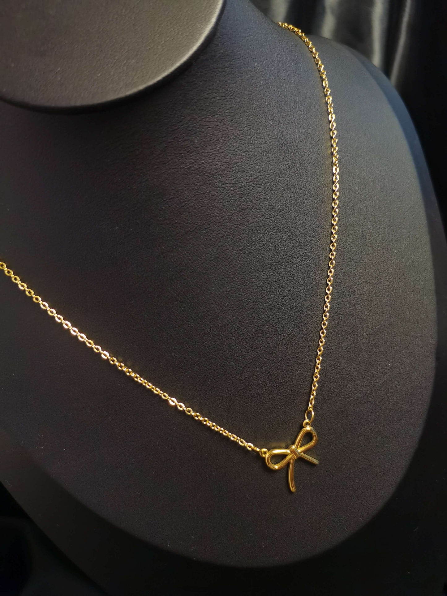 Bow Knot Necklace 18k gold-plated Titanium Steel chain Trendy Jewelry 2025 GMJN027