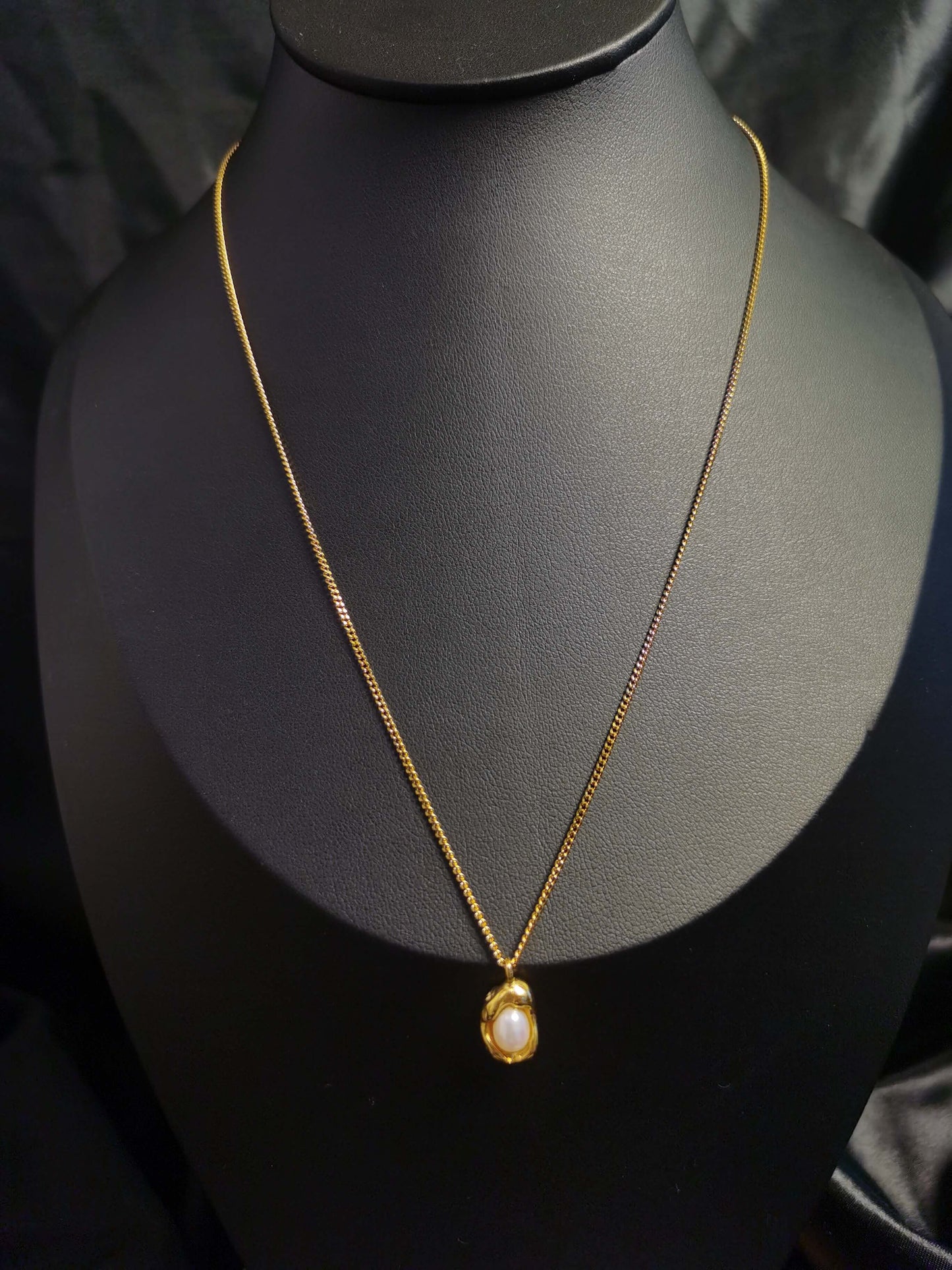 Pearl Necklace 18k gold-plated Titanium Steel chain Trendy Jewelry 2025 GMJN028