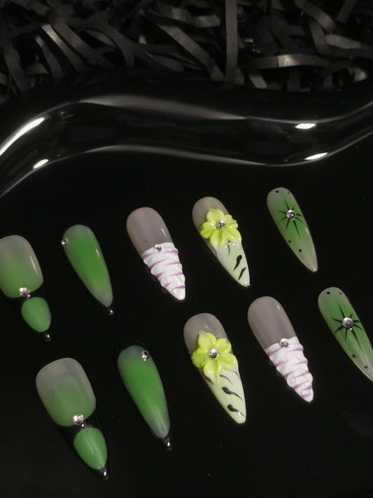 2024 latest new style trendy Press on nail db011  (Pre-sell)