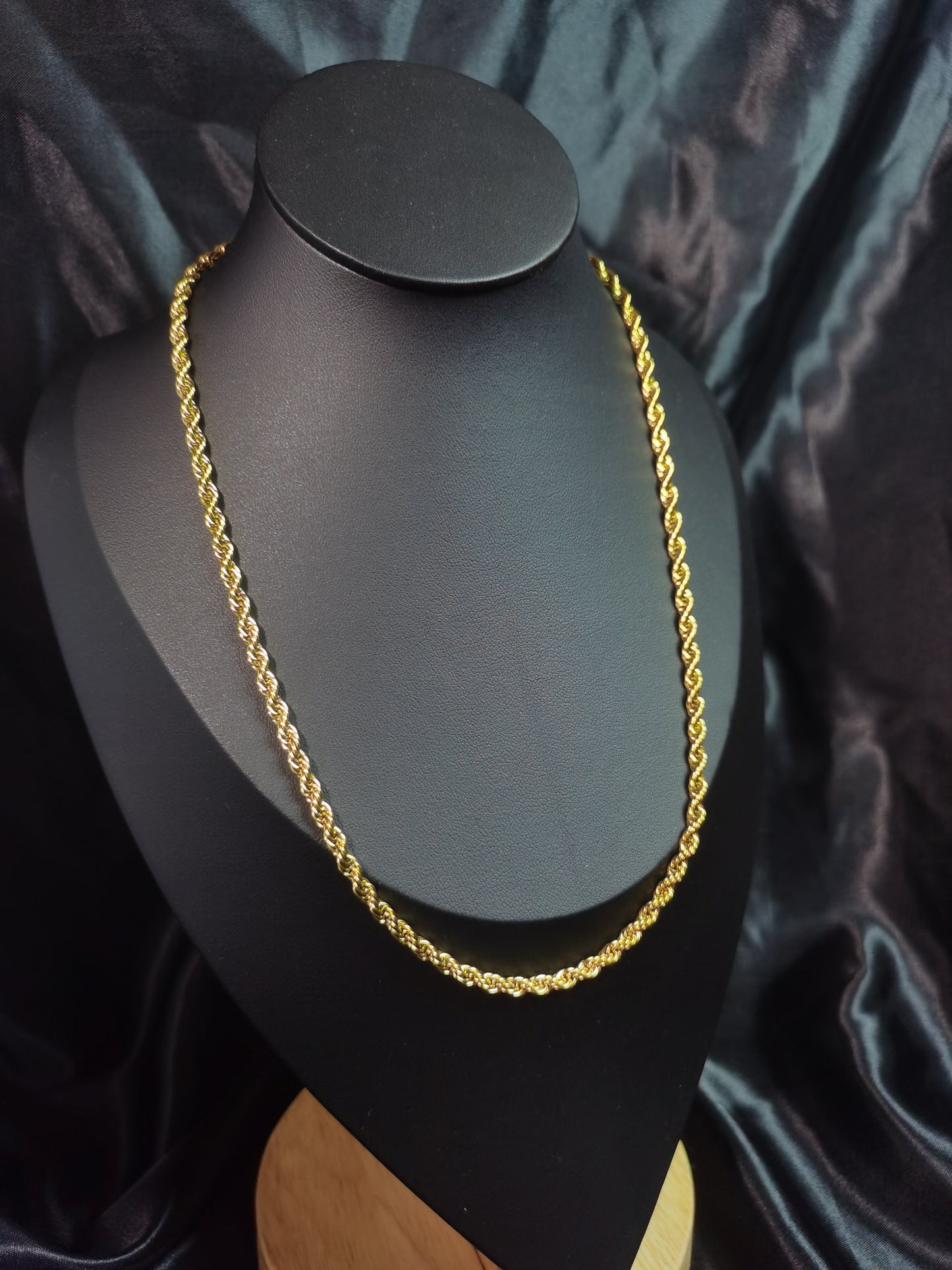 Rope Chain Necklace 18k gold-plated Titanium Steel Trendy Jewelry 2025 GMJBC001