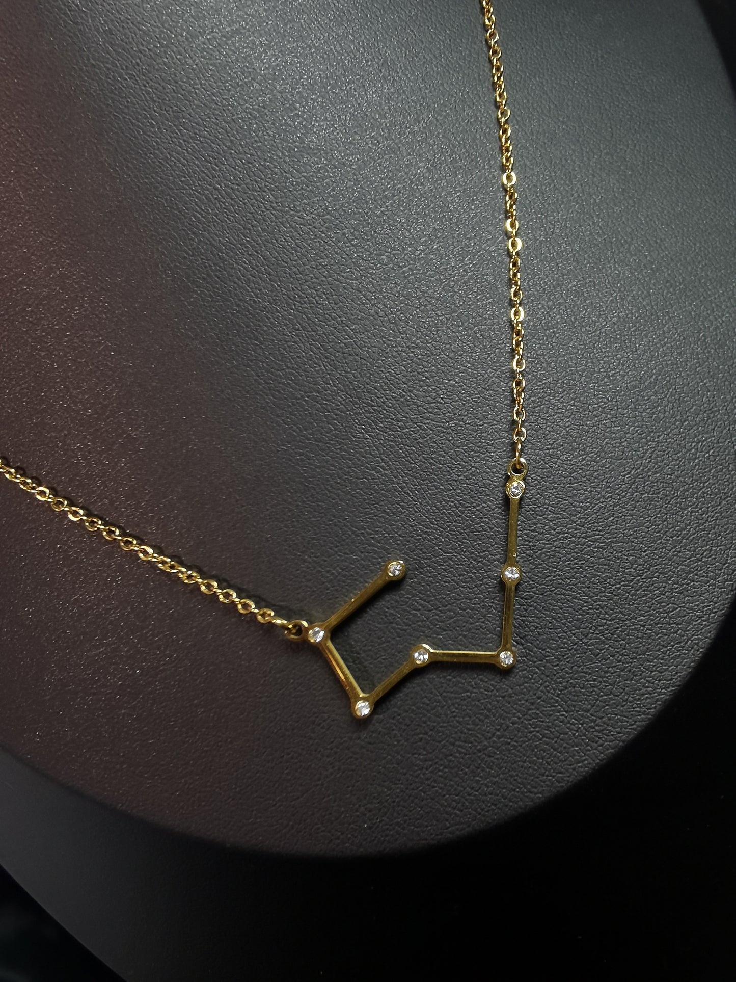 Zodiac Sign Necklace 18k gold-plated Titanium Steel O chain Trendy Jewelry 2025 GMJN013