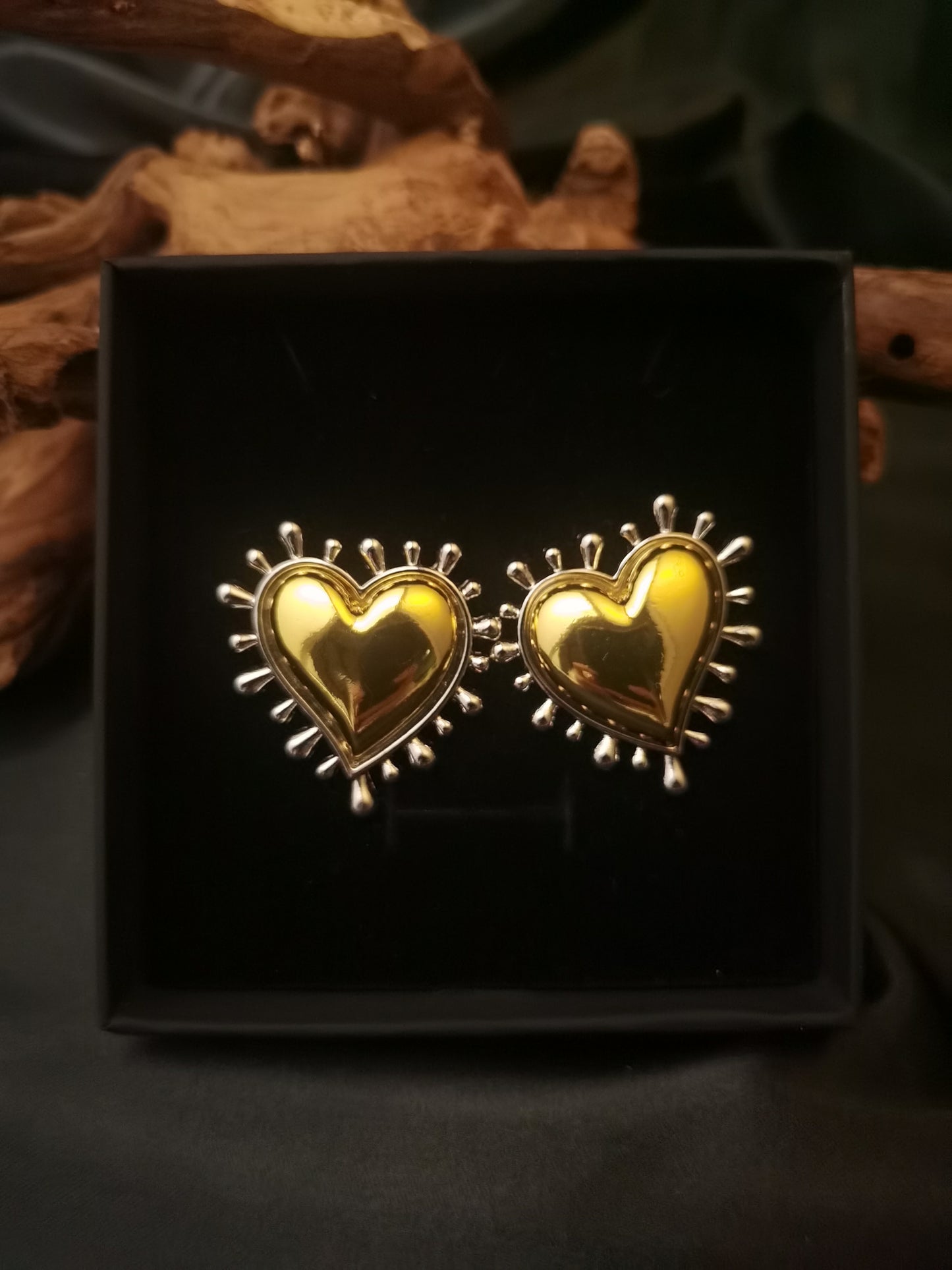 Heart Earrings 18k gold-plated Titanium Steel GMJE005