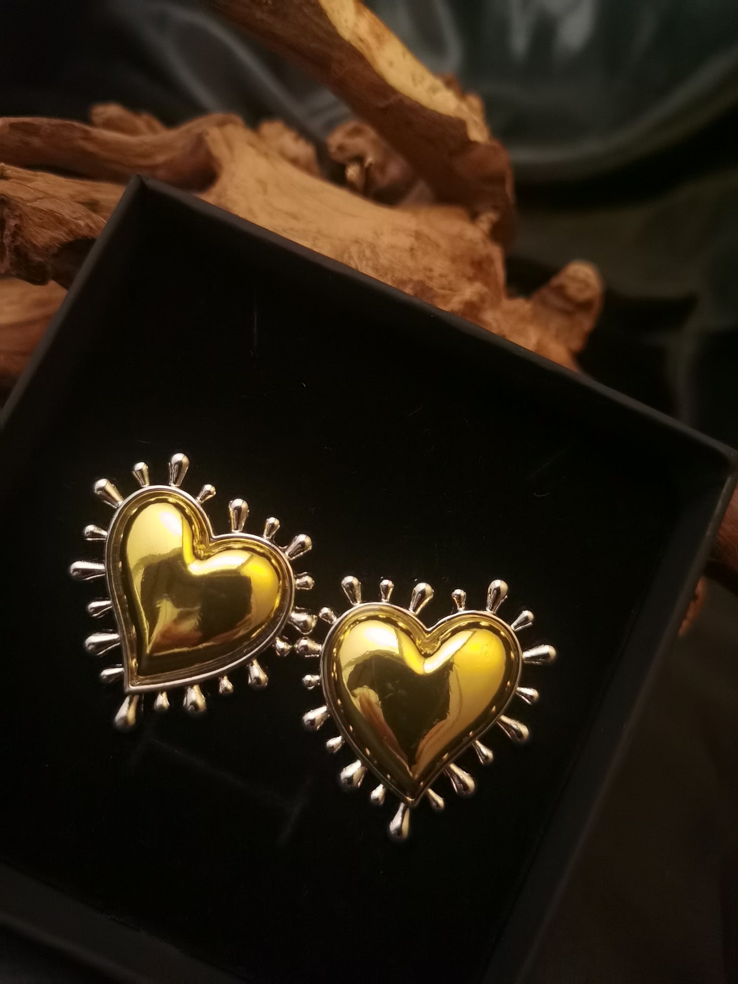 Heart Earrings 18k gold-plated Titanium Steel GMJE005