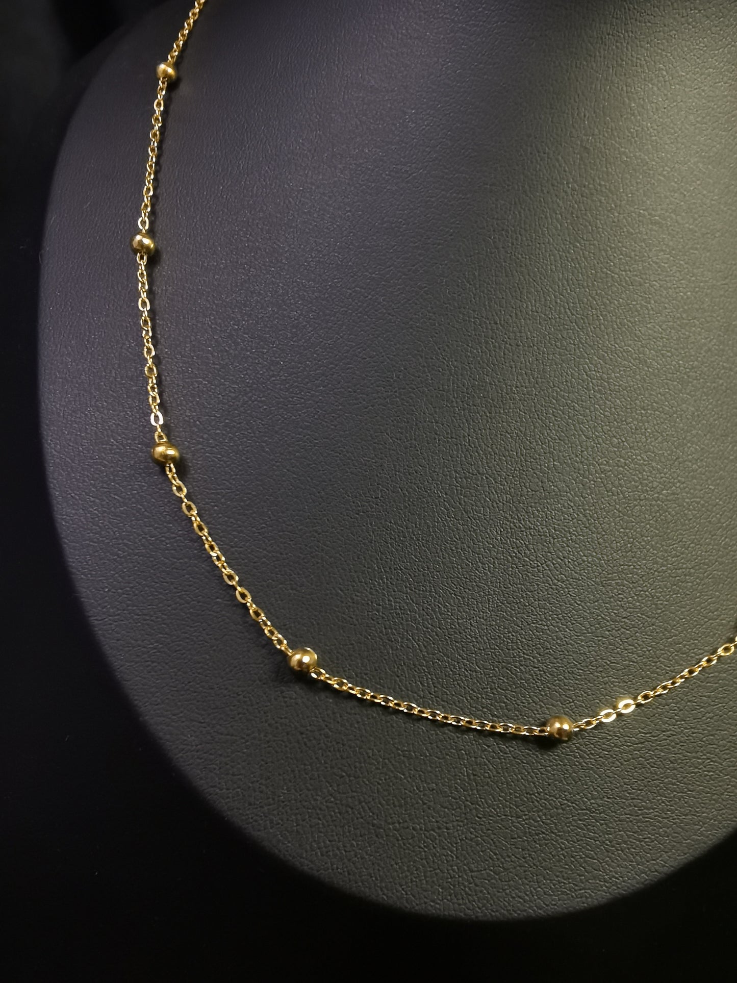 Ball Chain Necklace 18k gold-plated Titanium Steel Trendy Jewelry 2025 GMJBC007
