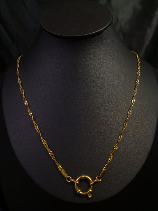 Twisty Chain Necklace 18k gold-plated Titanium Steel Trendy Jewelry 2025 GMJBC006