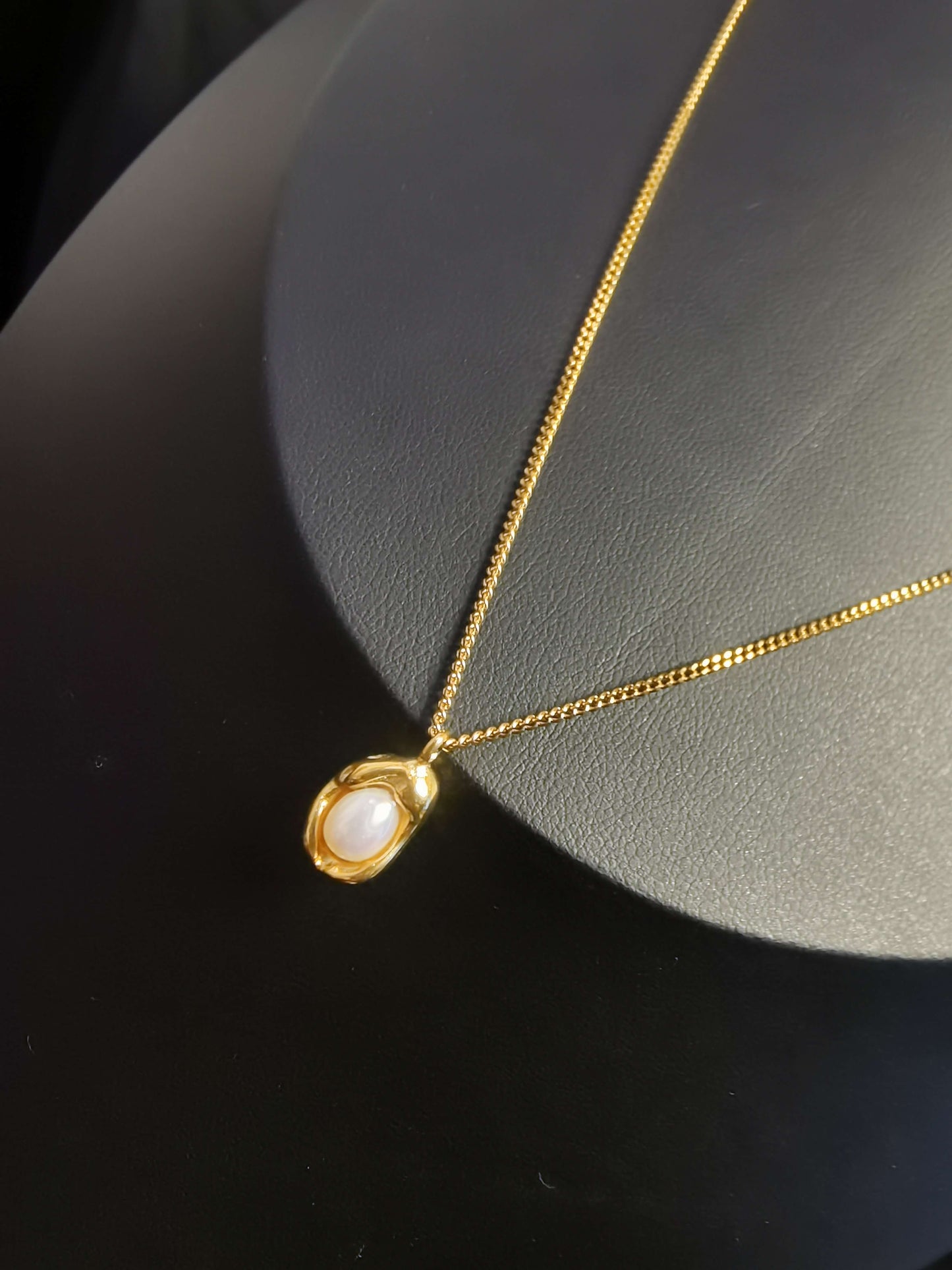 Pearl Necklace 18k gold-plated Titanium Steel  chain Trendy Jewelry 2025 GMJN028