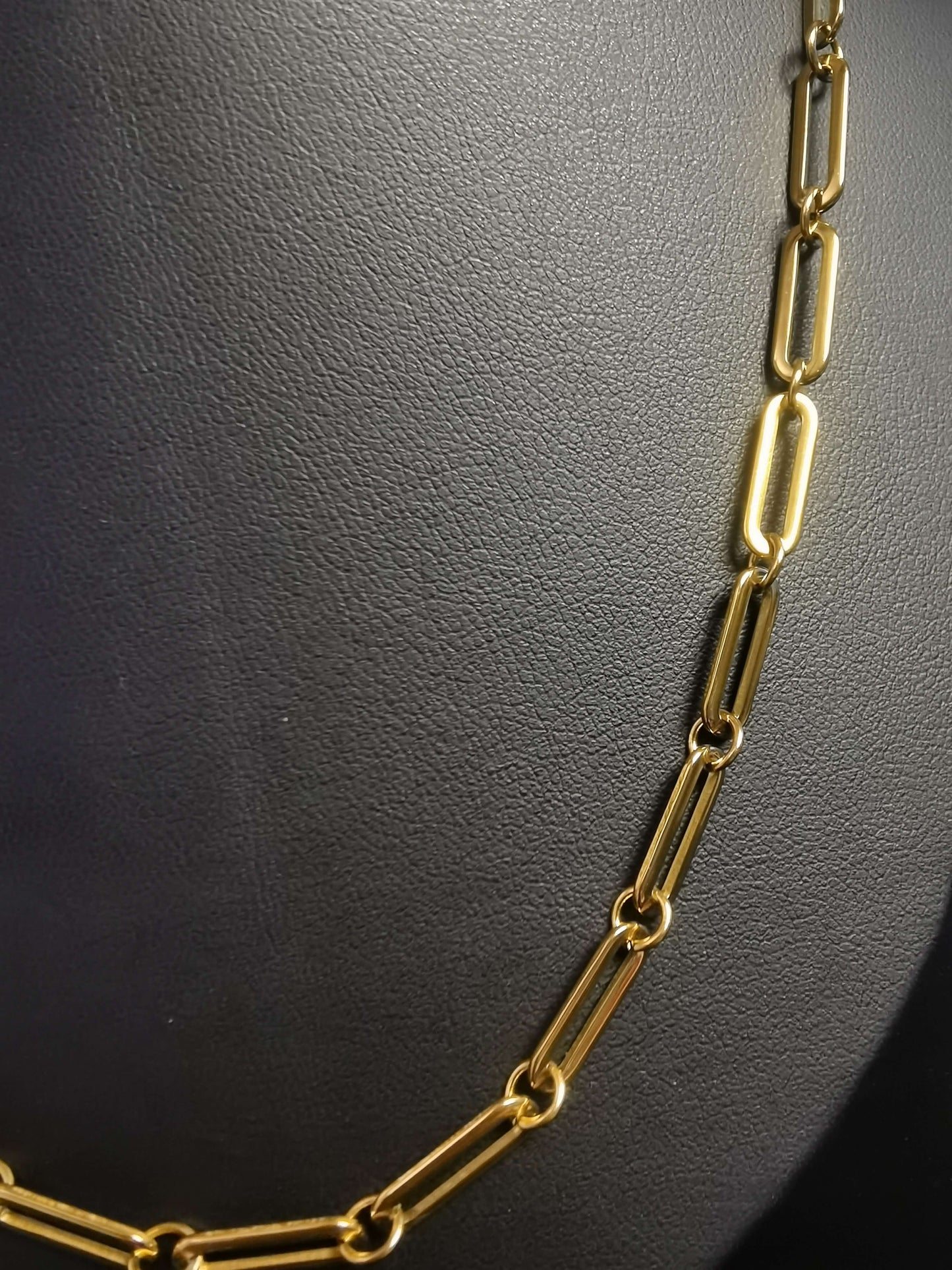 CLip Chain Necklace 18k gold-plated Titanium Steel Trendy Jewelry 2025 GMJBC016