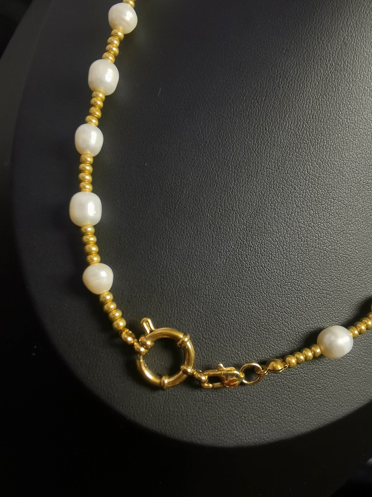 Freshwater Pearl Chain Necklace 18k gold-plated Titanium Steel Trendy Jewelry 2025 GMJBC018